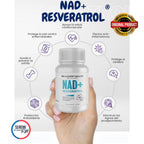 NAD+ RESVERATROL 1000MG 60 CAPS
