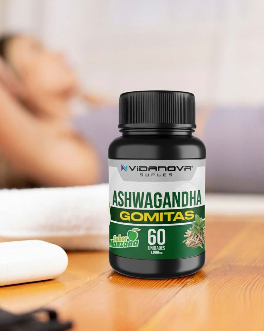 60 GOMITAS ASHWAGANDHA 1000mg